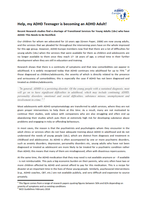 adhd essay